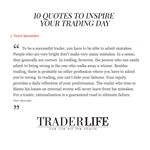 Head to TraderLife.co.uk to check out the 10 Quotes to Inspire your Trading Day. Here’s no. 5, from Victor ‘Trader Vic’ Sperandeo...
.
#traderlife #trading #markets #inspiration #quotes #business #finance #trader #lifestyle #traderlifestyle #trade #fx #forex #fxtrader #wallstreet #inspire